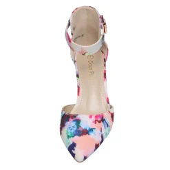 Women's Low Heel Ankle Strap Pumps
