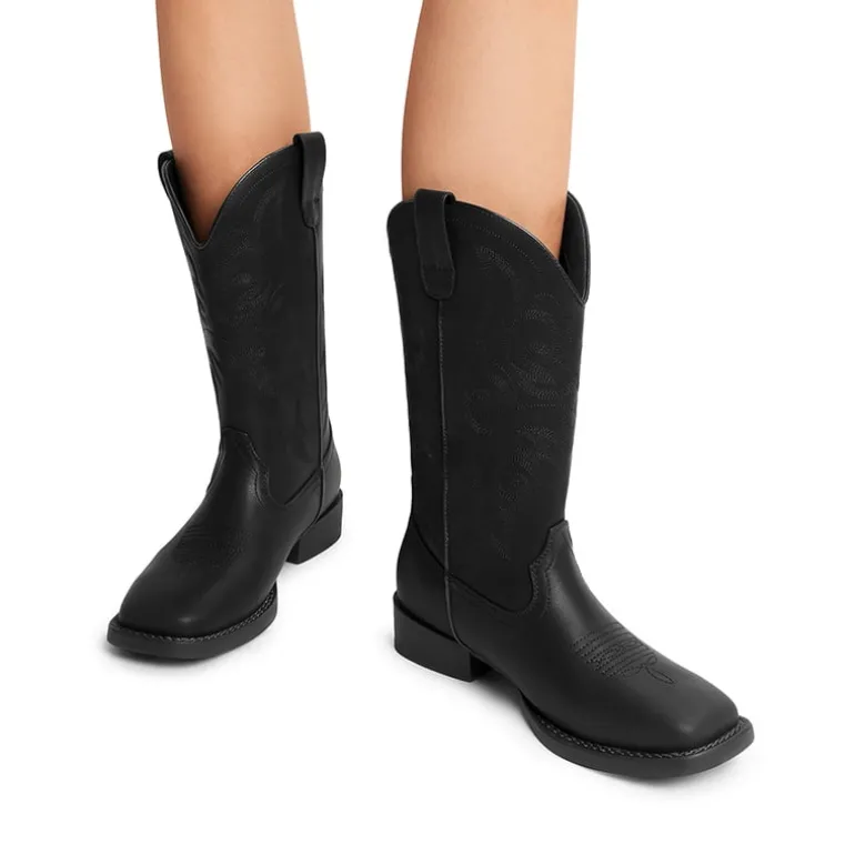 Women’s Mid-Calf Embroidered Cowboy Boots