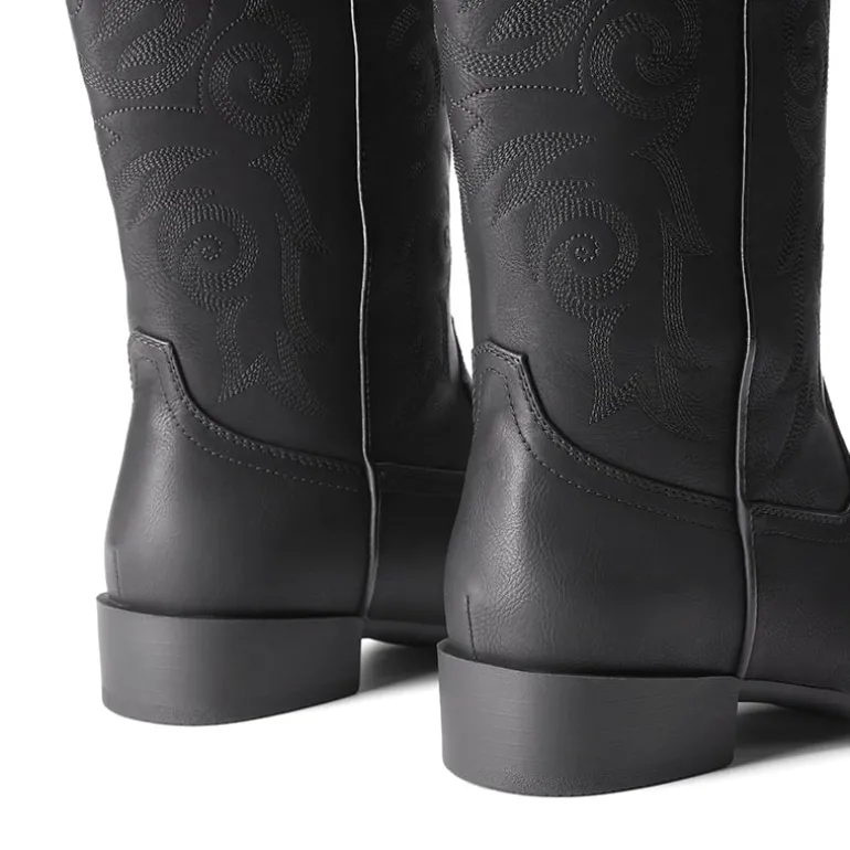 Women’s Mid-Calf Embroidered Cowboy Boots