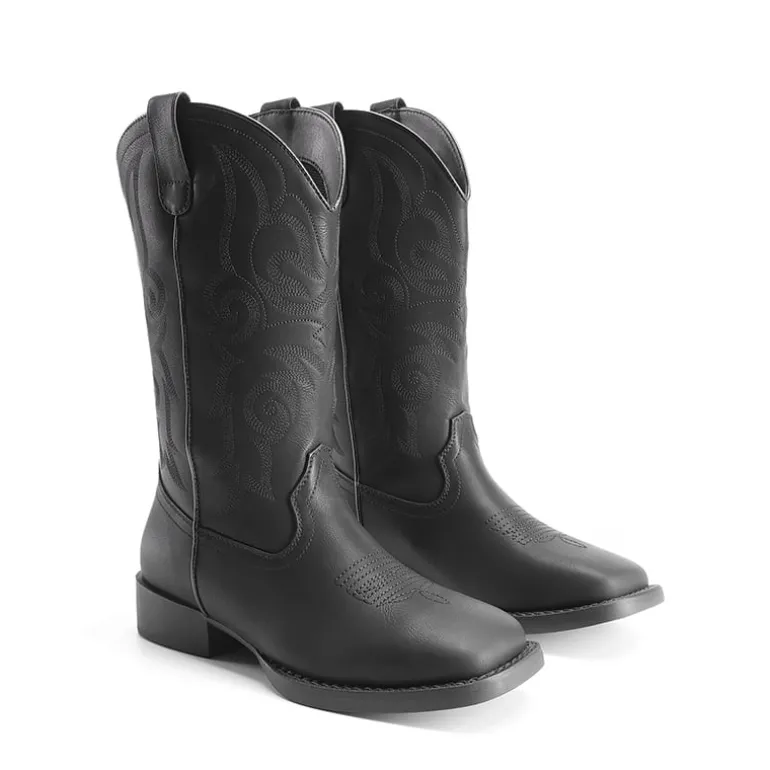 Women’s Mid-Calf Embroidered Cowboy Boots