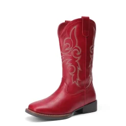 Women’s Mid-Calf Embroidered Cowboy Boots