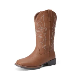 Women’s Mid-Calf Embroidered Cowboy Boots