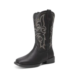 Women’s Mid-Calf Embroidered Cowboy Boots