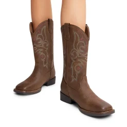 Women’s Mid-Calf Embroidered Cowboy Boots