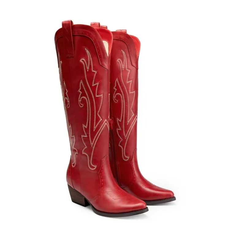 Women’s Mid Heel Western Style Boots