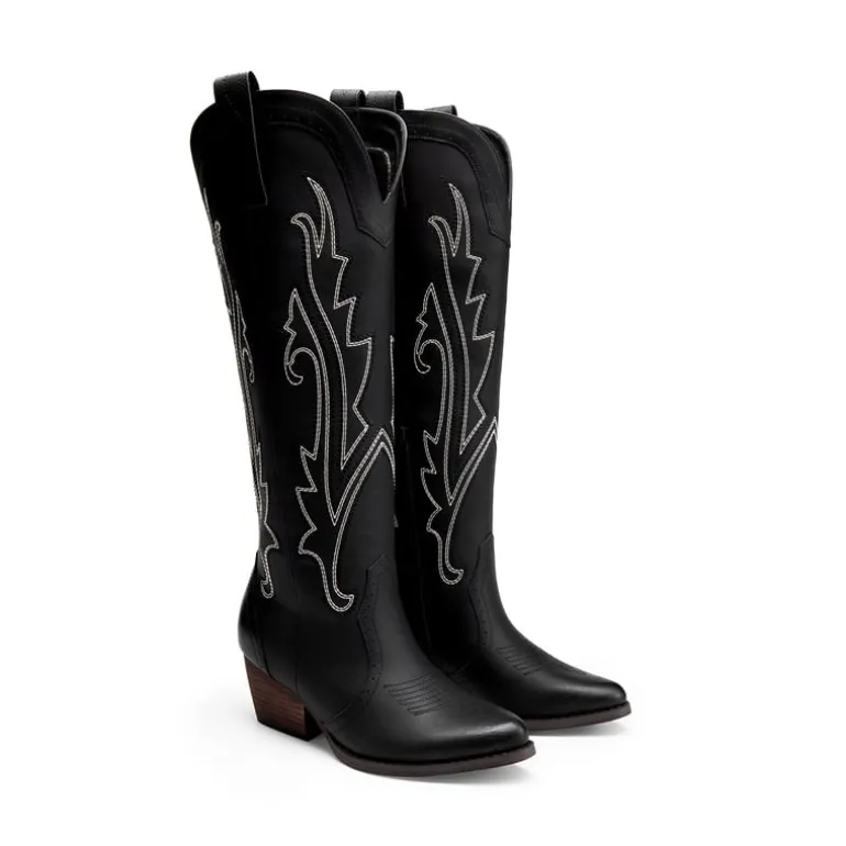 Women’s Mid Heel Western Style Boots