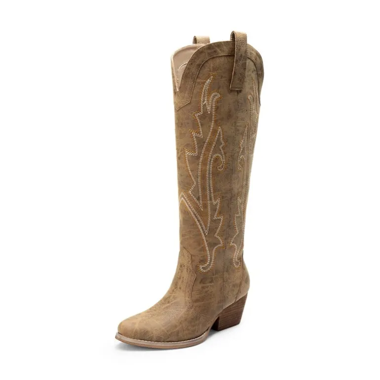 Women’s Mid Heel Western Style Boots