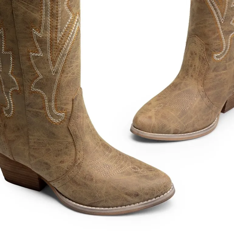 Women’s Mid Heel Western Style Boots