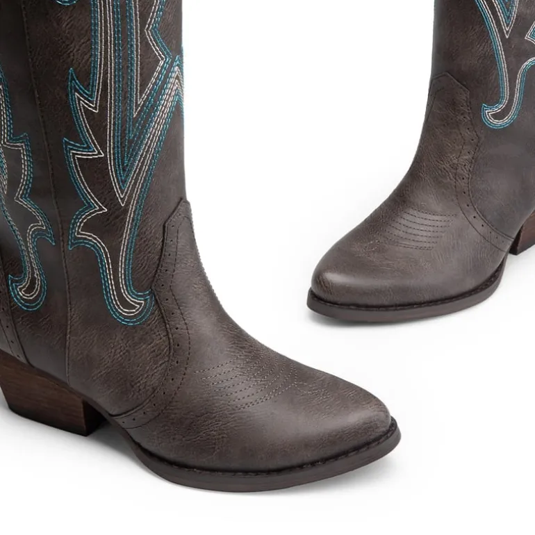 Women’s Mid Heel Western Style Boots