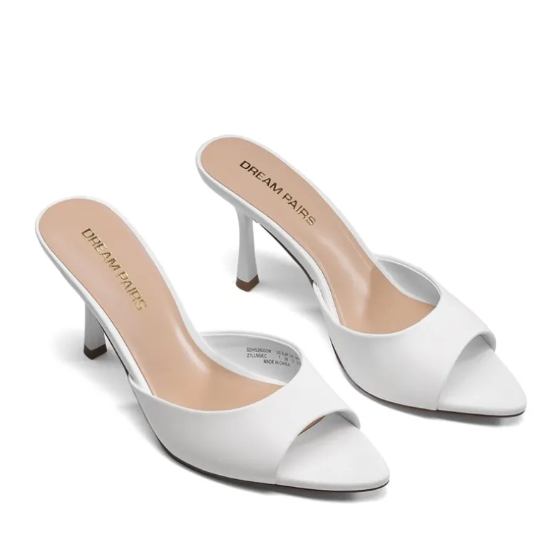 Women's Minimalist Pointed Toe Mule Heels