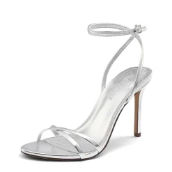 Women's Minimalist Stiletto Heels with Ankle Strap