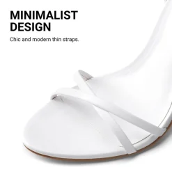 Women's Minimalist Stiletto Heels with Ankle Strap