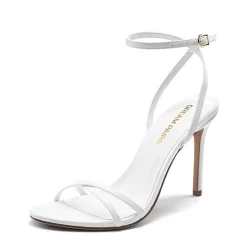 Women's Minimalist Stiletto Heels with Ankle Strap