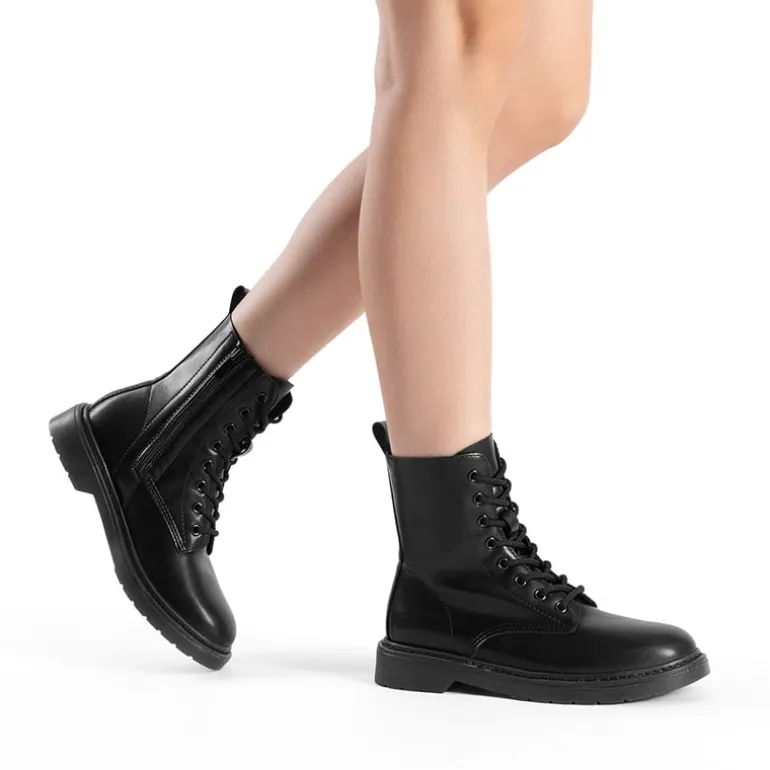 Women’s Modern Lace-Up Combat Ankle Boots
