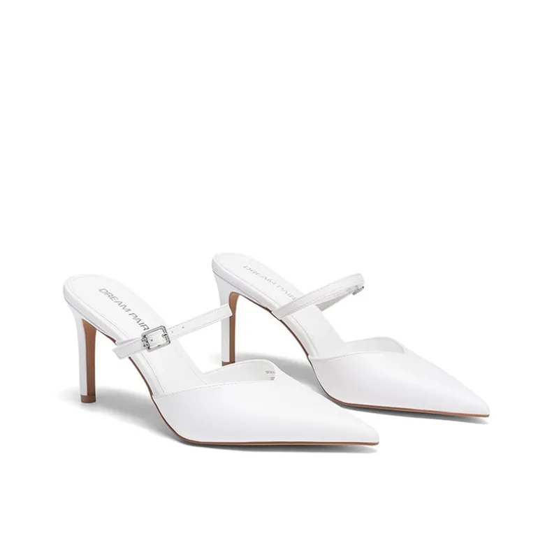 Women’s Mule Stiletto Heels with Adjustable Strap