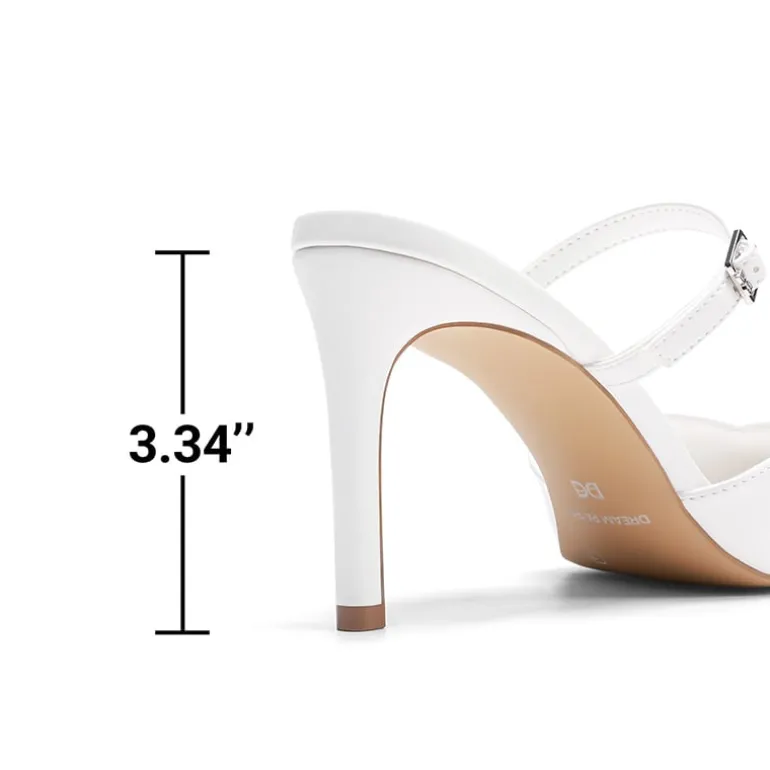 Women’s Mule Stiletto Heels with Adjustable Strap