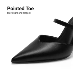 Women’s Mule Stiletto Heels with Adjustable Strap