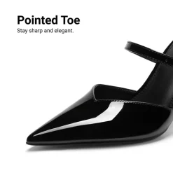 Women’s Mule Stiletto Heels with Adjustable Strap