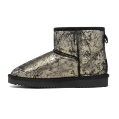 Women's Patterned Winter Ankle Snow Boots