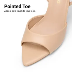 Women's Pointed Open-Toe Stiletto Sandals