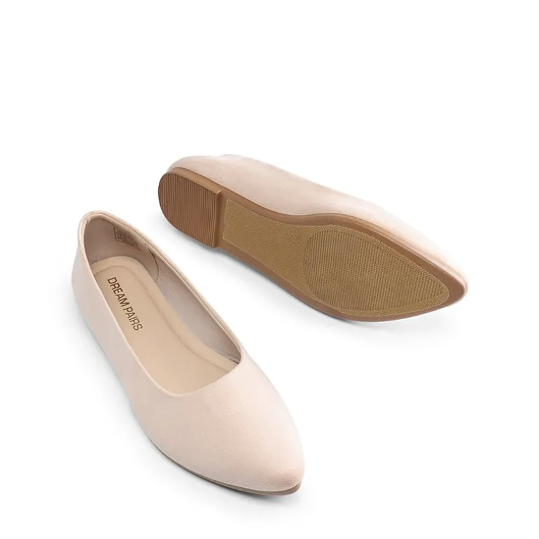 Women’s Pointed Toe Faux Suede Flats