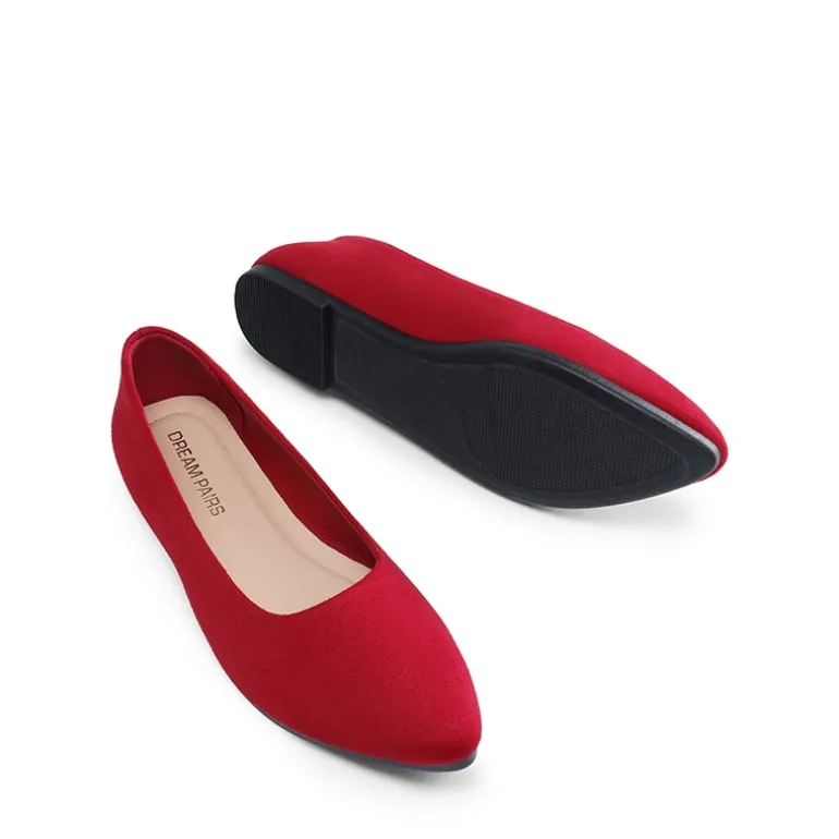 Women’s Pointed Toe Faux Suede Flats