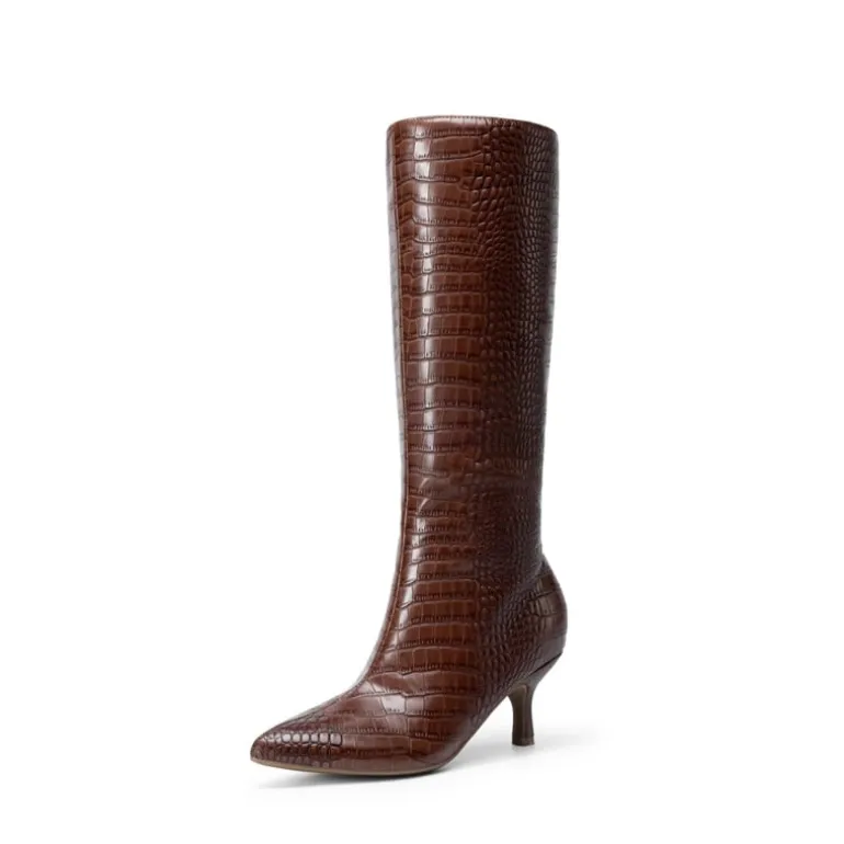 Women’s Pointed-Toe Kitten Heel Boots