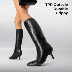Women’s Pointed-Toe Kitten Heel Boots
