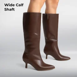 Women’s Pointed-Toe Kitten Heel Boots