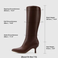 Women’s Pointed-Toe Kitten Heel Boots