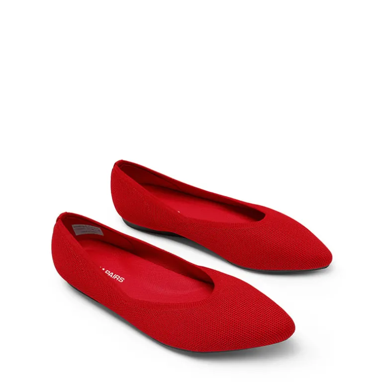 Women's Pointed Toe Knit Slip-On Flats