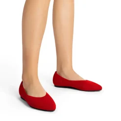 Women's Pointed Toe Knit Slip-On Flats
