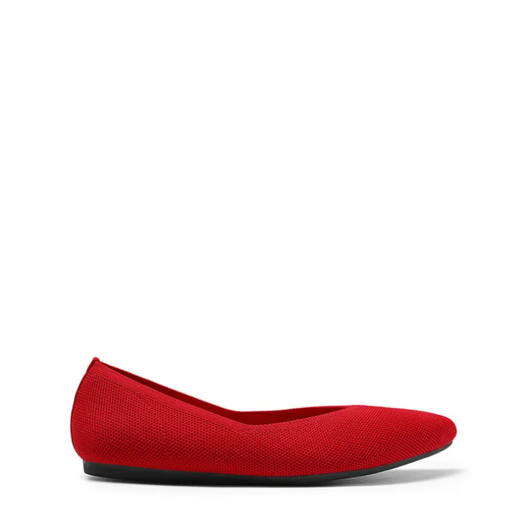 Women's Pointed Toe Knit Slip-On Flats