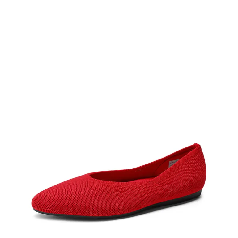 Women's Pointed Toe Knit Slip-On Flats