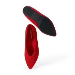 Women's Pointed Toe Knit Slip-On Flats