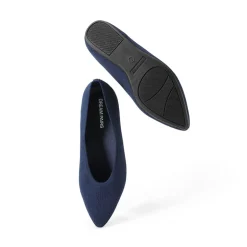 Women's Pointed Toe Knit Slip-On Flats