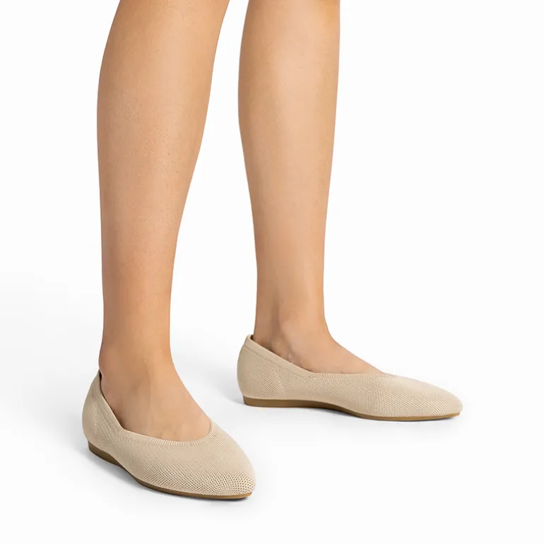 Women's Pointed Toe Knit Slip-On Flats