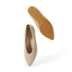 Women's Pointed Toe Knit Slip-On Flats