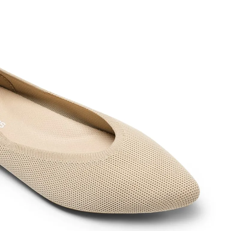 Women's Pointed Toe Knit Slip-On Flats