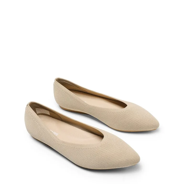 Women's Pointed Toe Knit Slip-On Flats