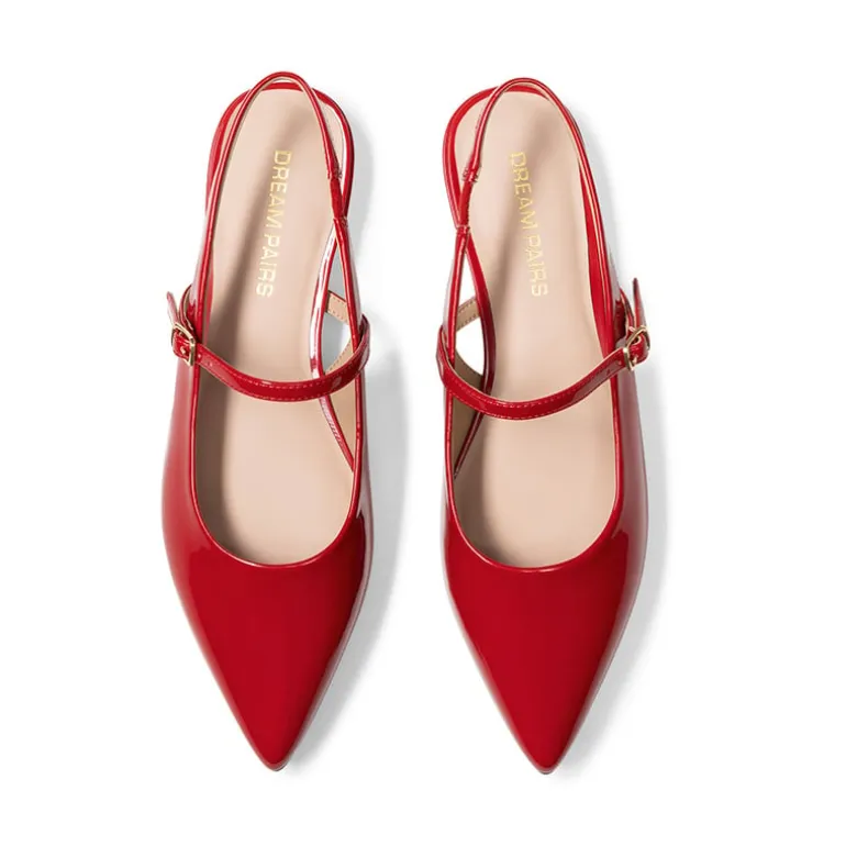 Women’s Pointed Toe Slingback Flats