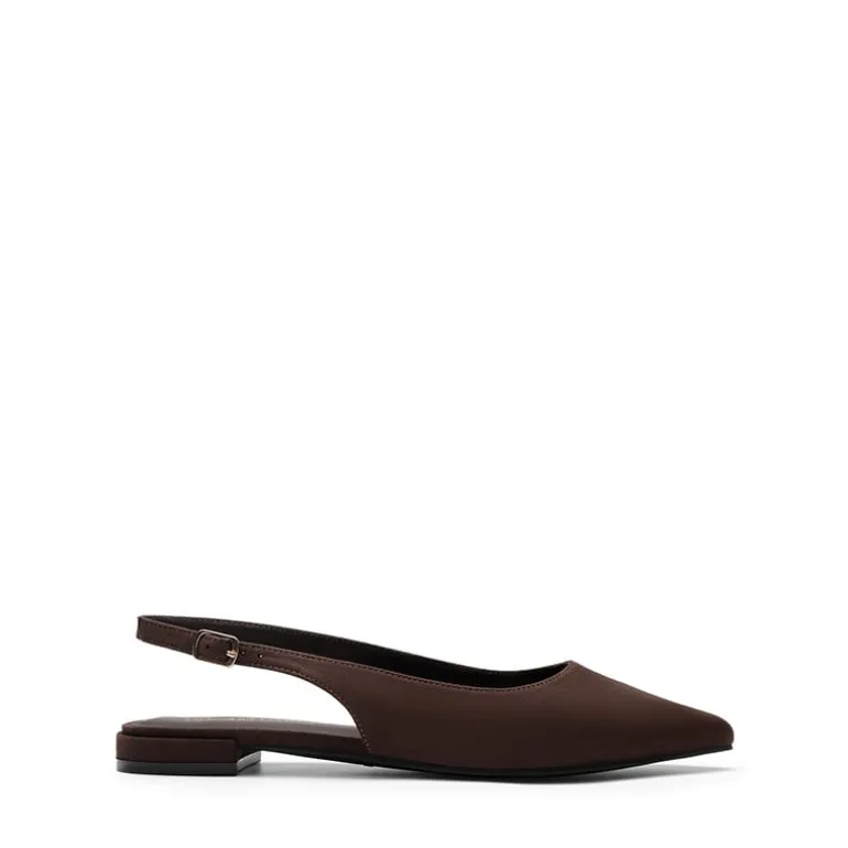 Women's Pointed-Toe Slingback Flats with DIY Ribbon