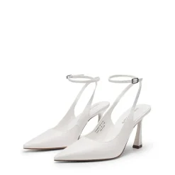 Women’s Pointed Toe Slingback Pumps with Buckle Strap