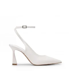 Women’s Pointed Toe Slingback Pumps with Buckle Strap