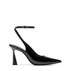 Women’s Pointed Toe Slingback Pumps with Buckle Strap