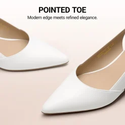 Women's Pointed Toe Slingback Block Heel Pumps