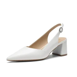 Women's Pointed Toe Slingback Block Heel Pumps