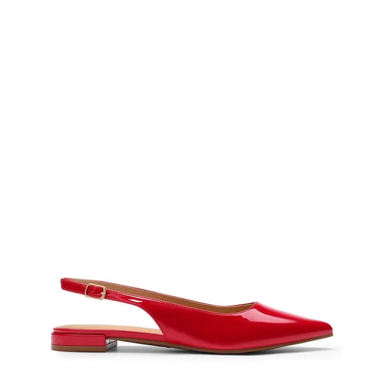 Women's Pointed-Toe Slingback Flats with DIY Ribbon