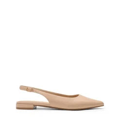 Women's Pointed-Toe Slingback Flats with DIY Ribbon