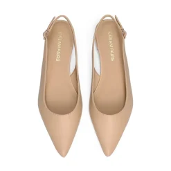 Women's Pointed-Toe Slingback Flats with DIY Ribbon